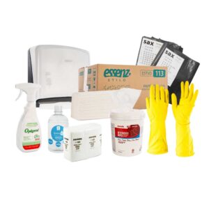 Para facilitar sua rotina, criamos um kit completo para a limpeza de consultórios com produtos de alta qualidade e eficácia comprovada.